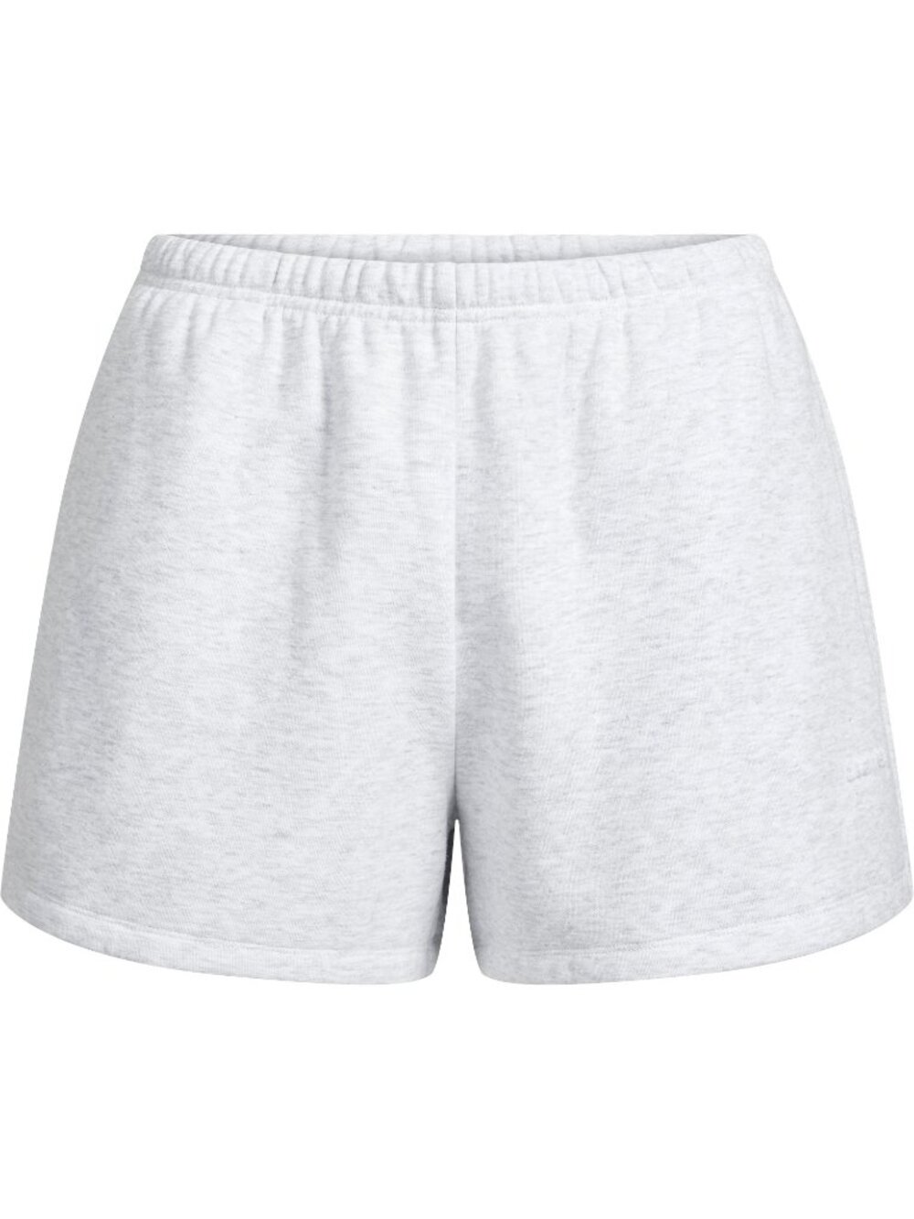 SKIMS Cotton Fleece Classic Short Light Heather Grey Size M NWT
